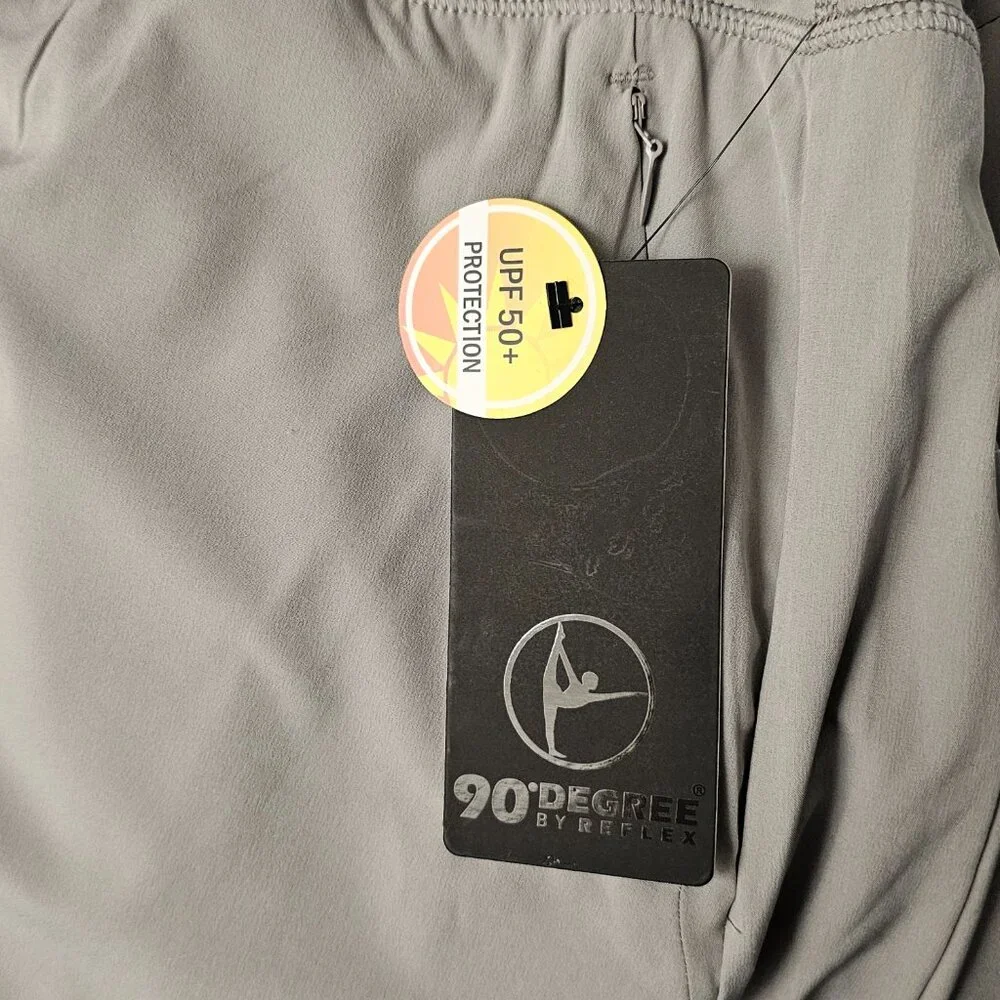 NWT Gray 90 Degrees By Reflex Size Large Slit Skort
